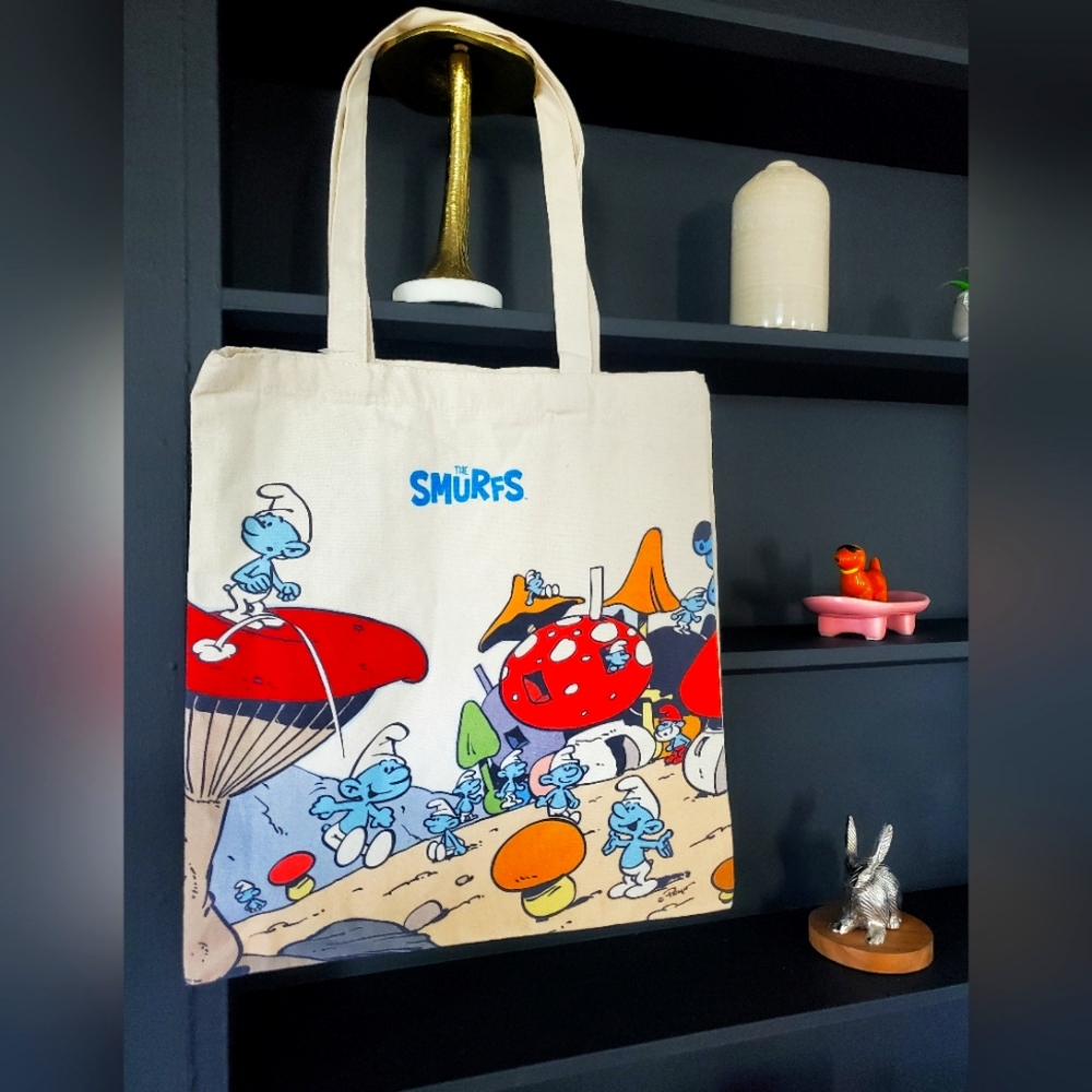 Vintage The Smurfs Tote Bag – Classic Cartoon Collectible!
